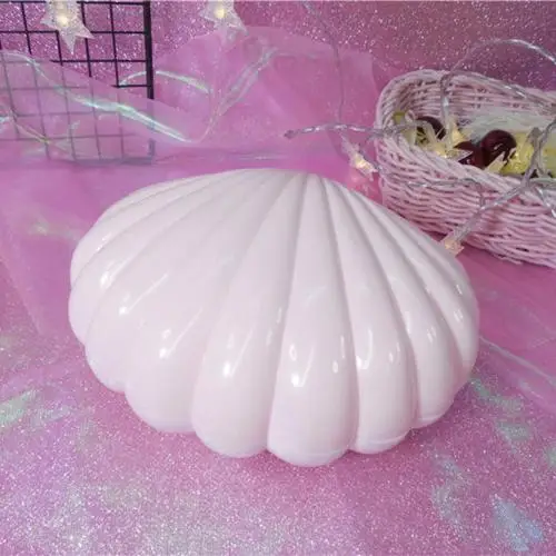 Light Pink В форме раковины, вращающийся светодиодный, мигающий, музыкальная шкатулка, музыкальная игрушка для детей, рождественский подарок, детские развивающие игрушки для детей, подарок - Цвет: Light Pink