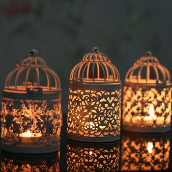 

Decorative Moroccan Lantern Votive Candle Holder Hanging Lantern Vintage Christmas Candlesticks Home Decoration Lantern