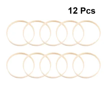 

12pcs 10cm Dream Catcher DIY Rings Round Bamboo Hoop Frame Craft Making Materials