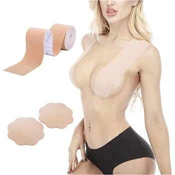 

Hot Boob Tape Women DIY Breast Nipple Covers Push Up Bra Body Strapless Breast Lift Tape Adhesive Bras Intimates Sexy Bralette