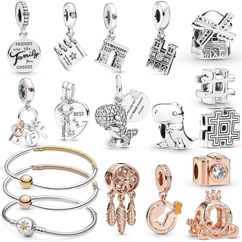 

2019 Autumn Winter Series New Dinosaurs Best Friendship Symbol Clip Passport Windmills Notre Dame Self-timer Camera DIY Bracelet