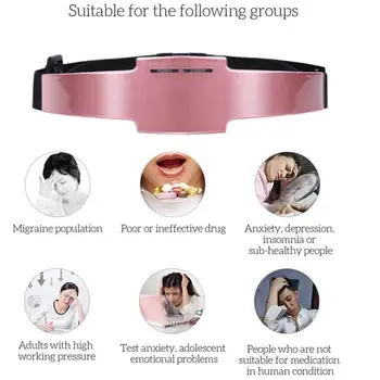 

Electric Head Massager Sleep Monitor Migraine Release Sleep Device Relief Sleeping Therapy Massager Insomnia Stress Therapy I0G4