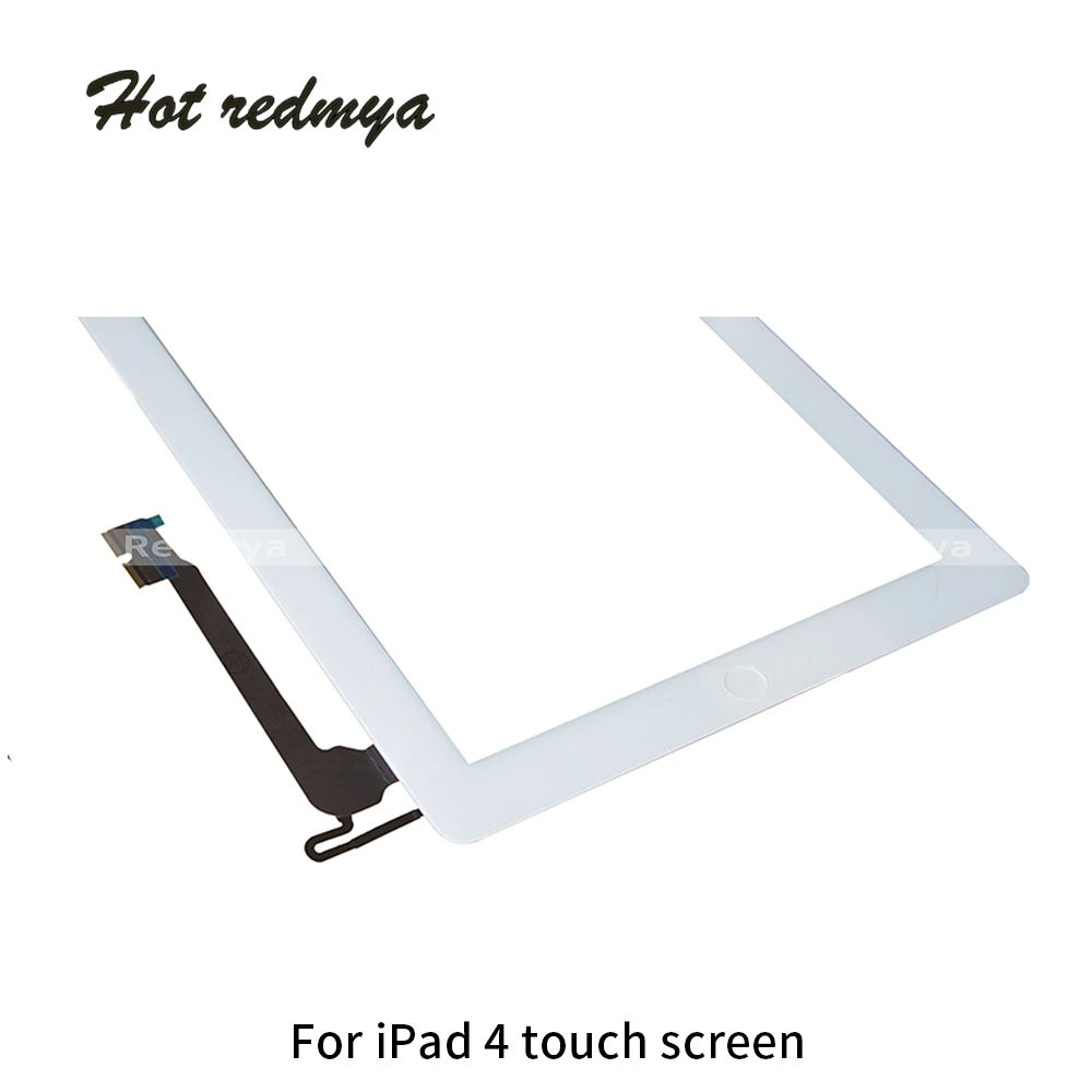 9," сенсорная панель, сменная для Ipad 2/3/4, Передний сенсорный экран, дигитайзер, переднее внешнее стекло, белый, черный цвет+ кнопка Home