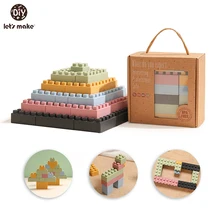 Let's Make – jouets éducatifs pour bébé, Puzzle Montessori irrégulier, sans BPA, en Silicone de qualité alimentaire, cadeau d'anniversaire pour enfants 