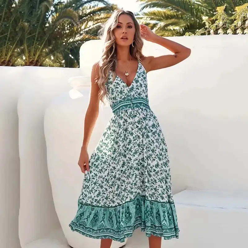 summer boho maxi dresses