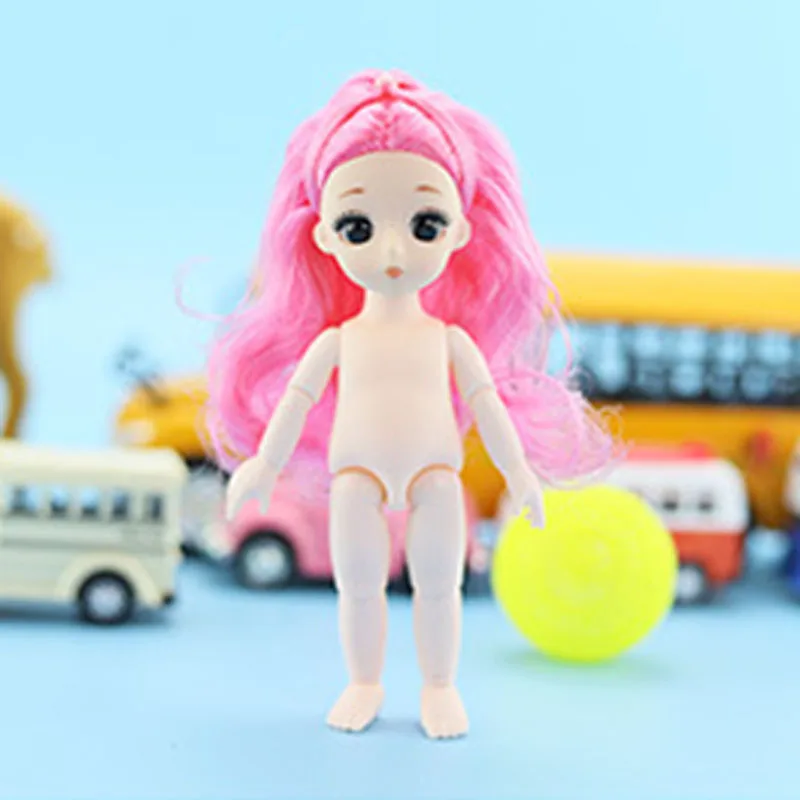 Новая кукла Bjd 1/12 16 см 13 подвижные суставы изменение макияжа Длинные Короткие