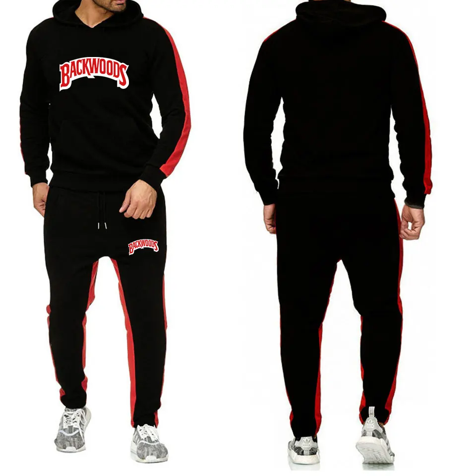 Backwoods Hoodie Sweatshirts Sweatpants Suits Pullover Mens Sports Sweatsuits 2 Piece Outfits