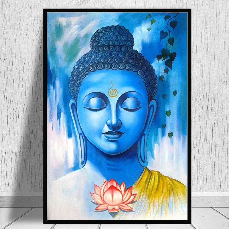 5D полноразмерная квадратная/круглая алмазная живопись цветок Будда