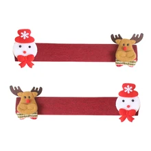 Рождественские перчатки для холодильника, ручка крышки, Практичная ручка для двери, ручки крышки, двойные двери, перчатки для холодильника, кухонные инструменты