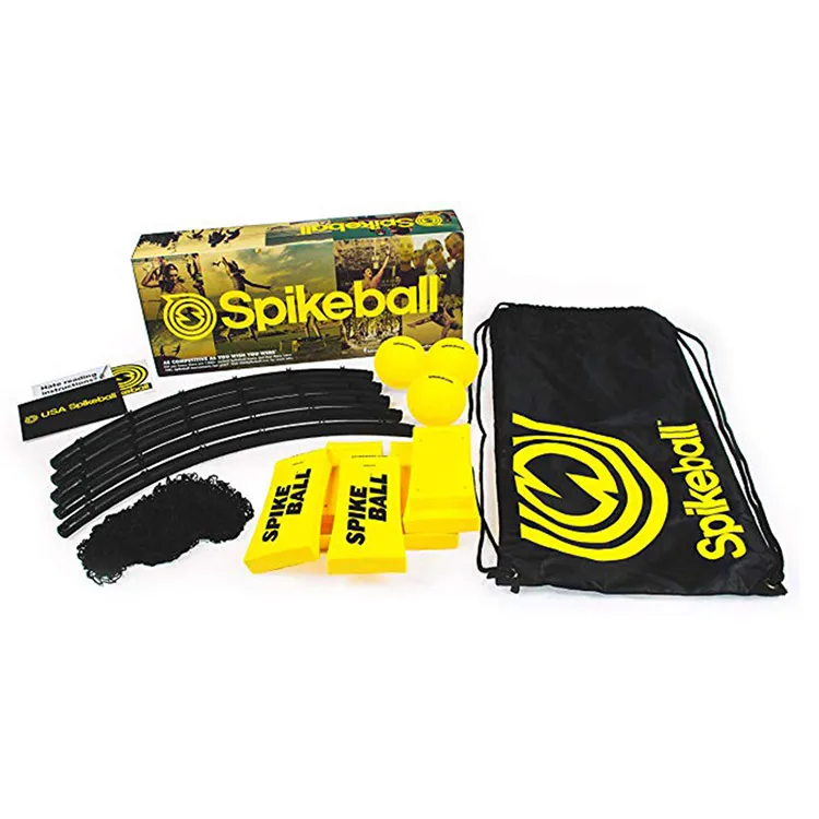 Спайк Набор для игры в мяч Мини пляжный газон волейбол с 3 шариками Spikeball фитнес оборудование для спорта на открытом воздухе команды