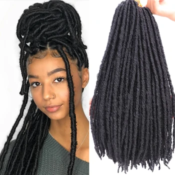 

AISI HAIR Dreadlocks Crochet Braids Jumbo Dread Hairstyle Ombre Synthetic Crotchet Braiding Hair Extensions for Women African