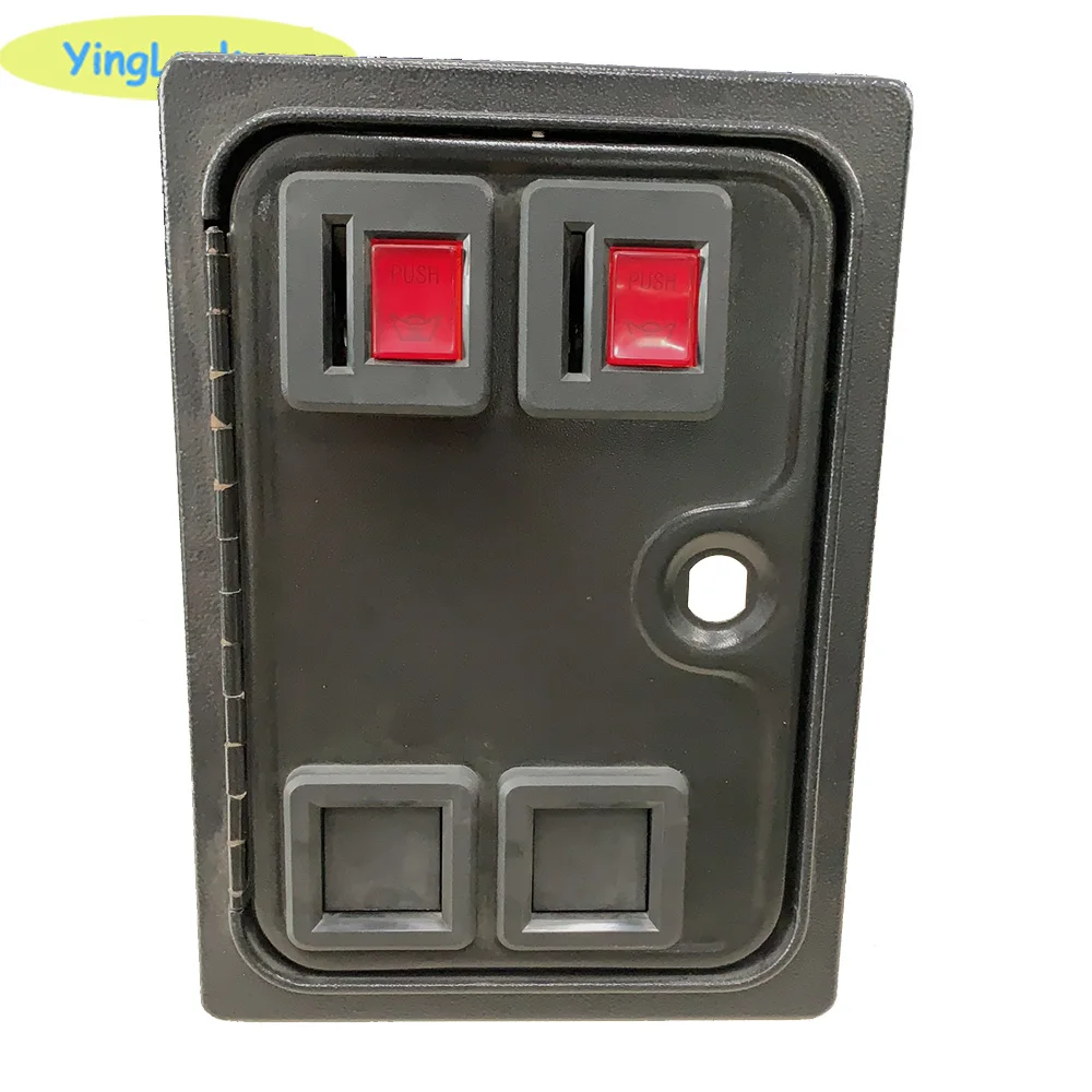 Arcade Double Coin Door With Quarter Acceptor For MAME or Arcade Replacement Iron Door Construction