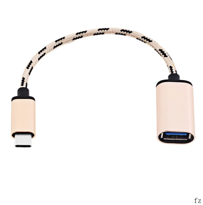 50 шт. type-C USB 3,1 мужской к USB женский OTG адаптер для samsung type-A женский кабель-адаптер для huawei для Oppo