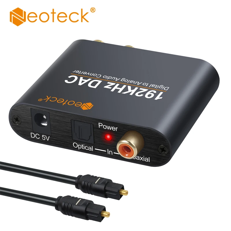 Neoteck 192KHz Digital To Analog Analogue Audio Converter Coax Coaxial
