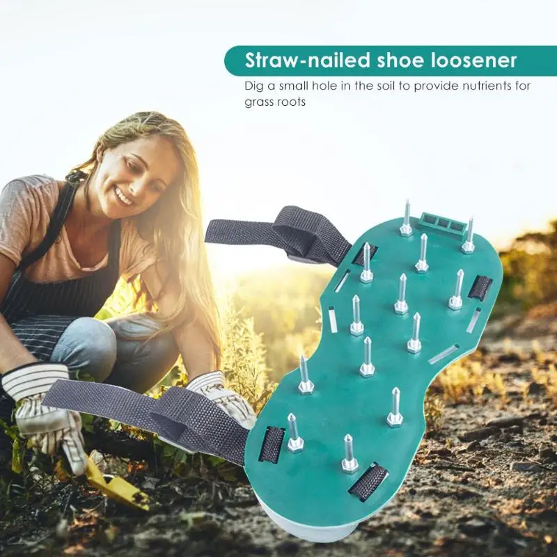 

Lawn Aerator Sandals Gardening Floor Paint Self-leveling Cement Construction Nail Shoes Scarifier Grassland Ripper Tool