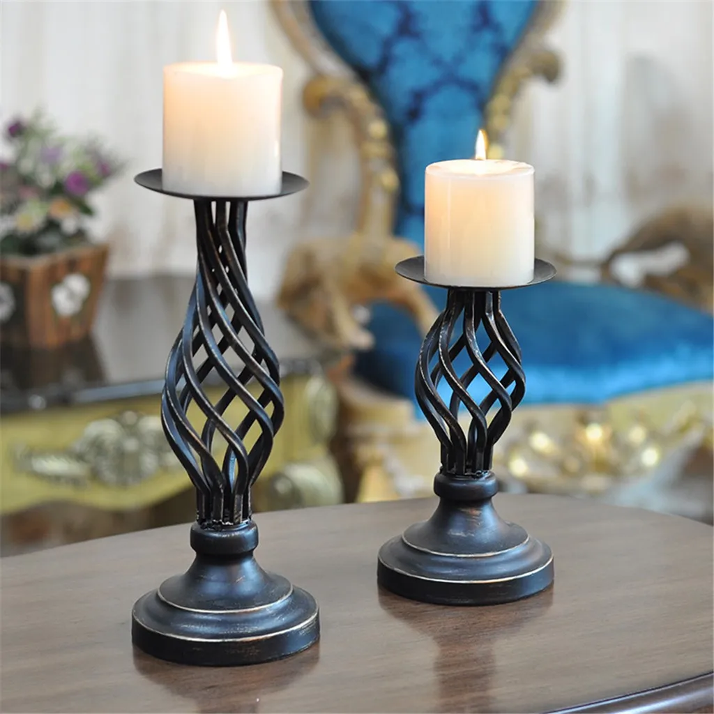 Старинный держатель для свечей, украшение, полый подсвечник, свадебный ужин при свечах, украшение для дома, аксессуары для дома#1