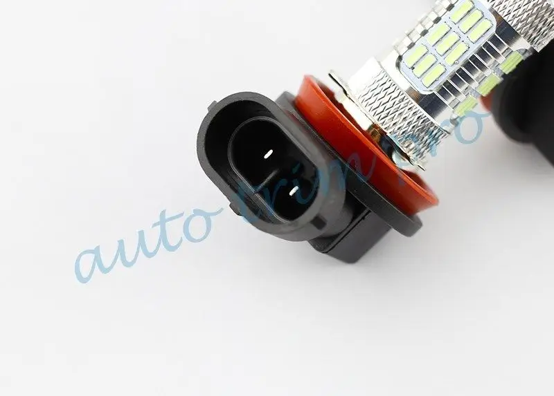  Vehicle Foglight Fog Light Driving Lamp Projector Lens LED Bulb Trim Fit For H11 H8 45SMD Ice Blue  - 4000225778255