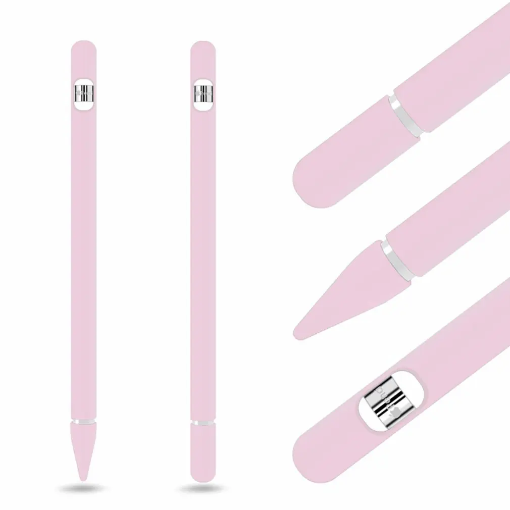 Цветной Мягкий силиконовый чехол для Apple Pencil, совместимый с iPad Tablet ручка-стилус, защитный чехол