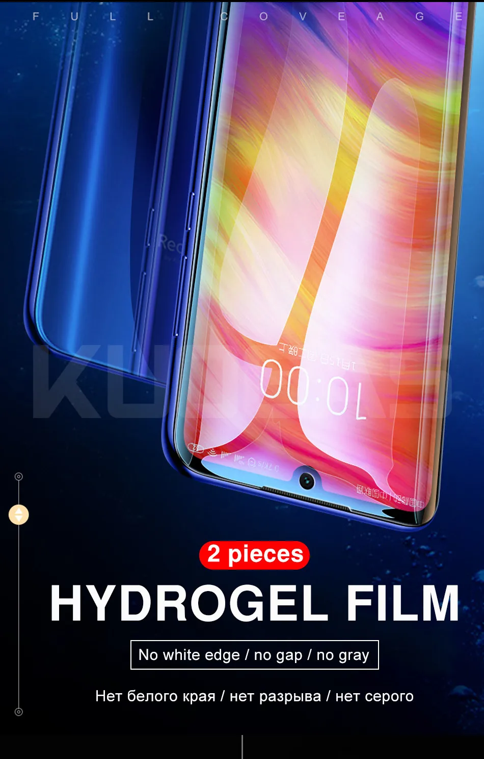 3Pcs Hydrogel Full Cover Protective Film On The For Xiaomi Redmi 8 8A Note 8 7 Pro 5 6 7A 6 6A Mi 9T Pro Screen Protector Film