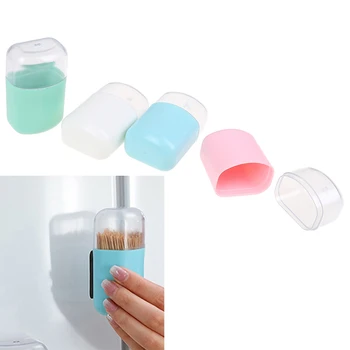 

Portable Toothpick Box New Magnetic Toothpick Holder Container Refrigerator Microwave Oven Household Table Toothpick Dispenser