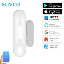 Дверная сигнализация умный WiFi датчик оконной двери Умный дом Безопасность SmartLife приложение уведомления оповещения работает с Alexa Google Home IFTTT
