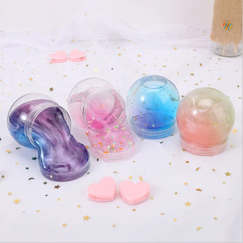 

Empty Star Colorful crystal mud Toys For Children Plasticine Slime Puree Decompression Kids Toys For Color Mud Intelligence