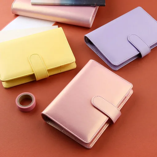 Ноутбук Harphia A5 A6 золотисто розовый блокнот filofax из искусственной кожи спираль