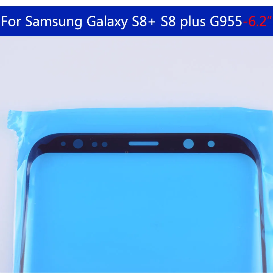 Для Samsung Galaxy S8 g950 G950F G950U G950W Сенсорный экран стекло передней панели объектива внешнее стекло ЖК-дисплея для S8+ S8 плюс G955F G955