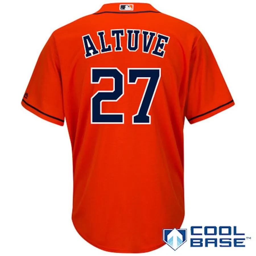 Синий Мужчины Хьюстон Jose Altuve Alex Bregman Джерси - Цвет: Синий