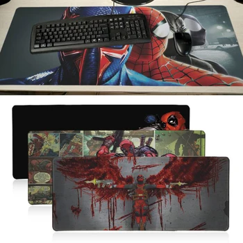 

Top Quality deadpool spider man Durable Soft Rubber Rectangle Mousemat PC Computer Notebook Mice Mats Gaming mouse pad