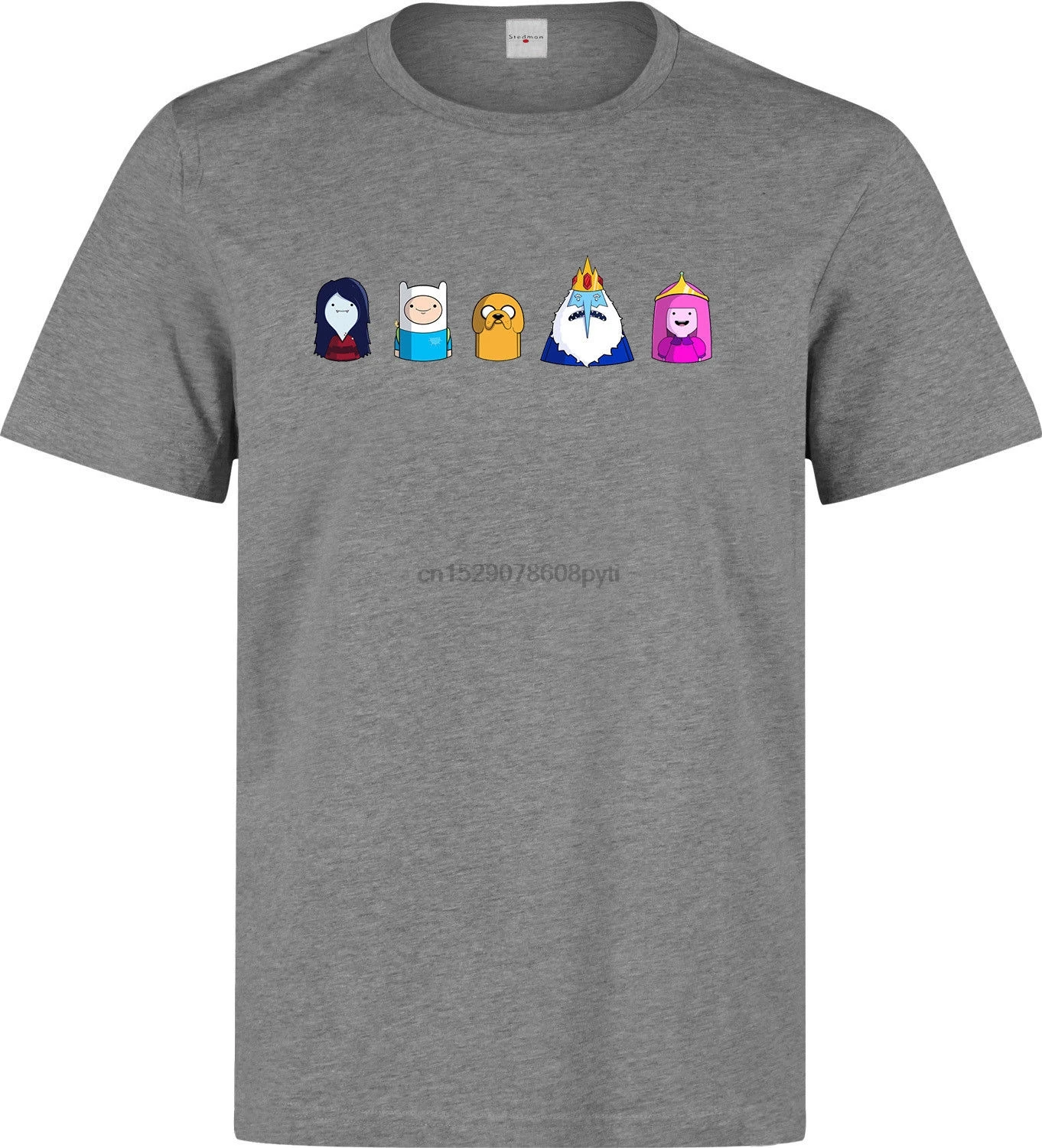 Adventure Time Finn Jake Ice King Bubblegum Marceline mengrey t shirt topCartoon men Unisex New Fashion free shipping | Мужская одежда