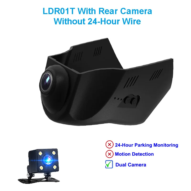 Jabriel 1080P Скрытая камера в автомобиль 24 часа видео регистратор dvr видеорегистратор с двумя камерами заднего Камера для Land Rover- Discovery sport Jaguar - Название цвета: LDR01 Tow Camera