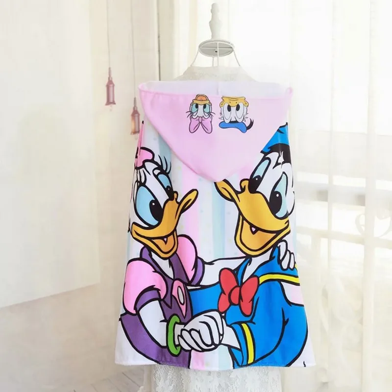 Duck Детские полотенца продукт для душа мягкий мультфильм милый с капюшоном банное полотенце-накидка детские вещи 1 м детское полотенце все тело ребенок пляжный Халат - Цвет: Duck