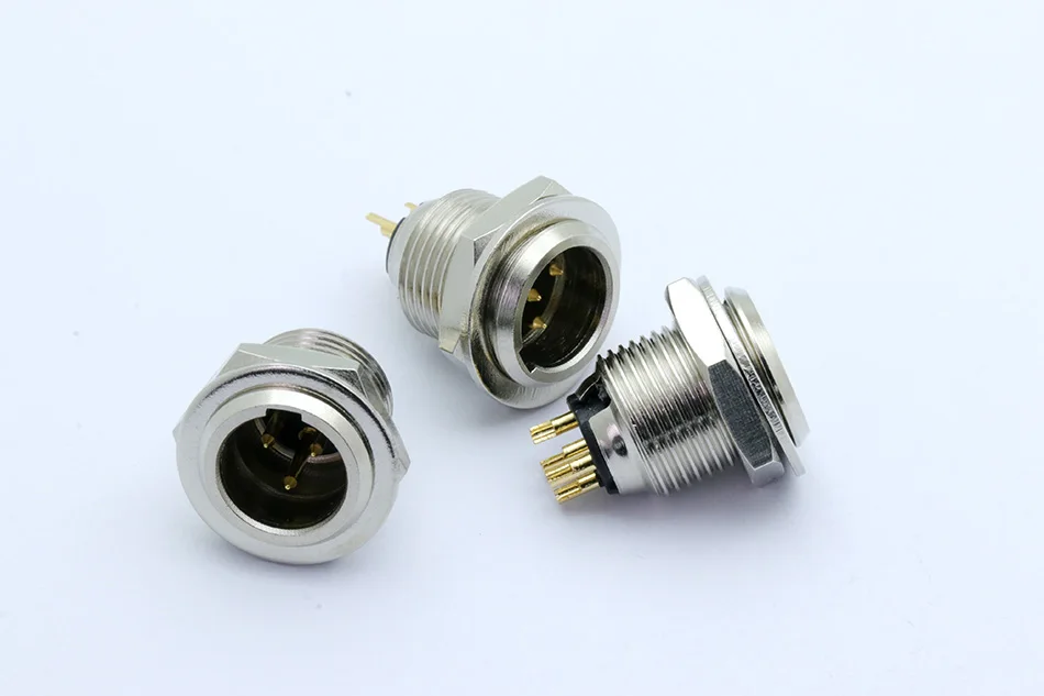 10 шт./лот мини XLR 3Pin 4Pin 5Pin папа Панель Шасси гнездо винт крепление небольшая вилка Микрофон XLR MIC Аудио разъем
