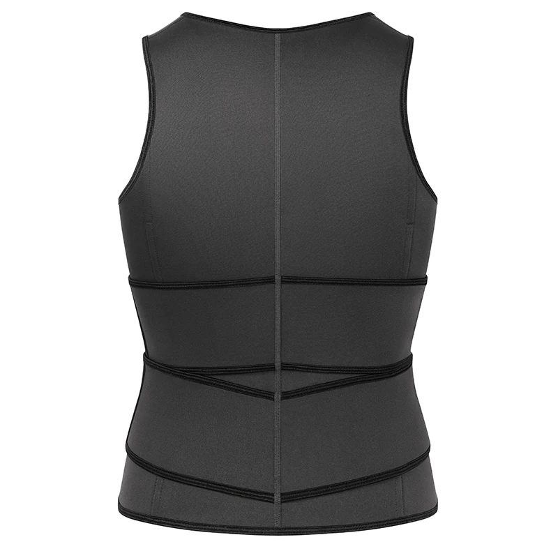 thumbnail image 2 of Sauna Vest Waist Trainer For Men - Mens Sauna Suit Double 2 of 14