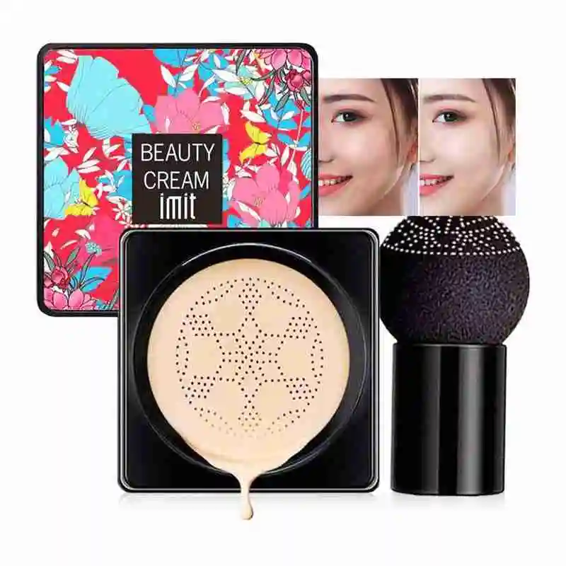 Mushroom Head Air Cushion CC Cream Natural Moisturizing Makeup Oil-control Foundation Cosmetics Cream Concealer BB Whitening