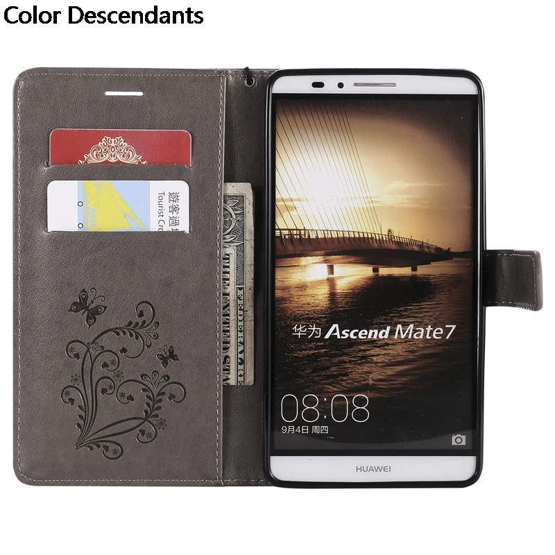 Кожаный чехол для Huawei Ascend Mate 7 Mate7 MT7 TL00 TL10 L09 флип задней панели телефона L09|Бамперы|
