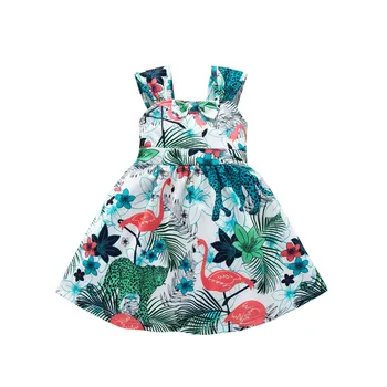 

Kids Dresses Girls 2020 New Fashion Sweater Cotton Flower Shirt Short Summer T-shirt Vest Big For Maotou Beach Party Dress 30