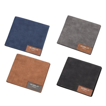 

DEABOLAR Brand Wallet Purses Slim Men's Retro Wallets Men Thin Wallets