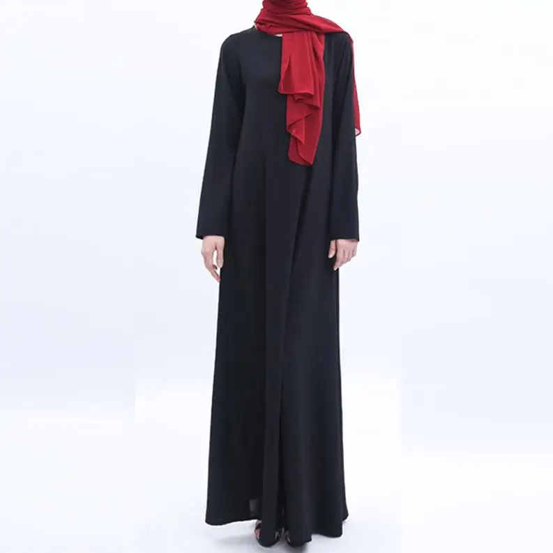 Black dress Vestidos арабский абайя Дубай мусульманский хиджаб платье Турция сафьян Caftan Tesettur Elbise Sukienki мусульманские платья Eid Robe Longue - Цвет: Black dress