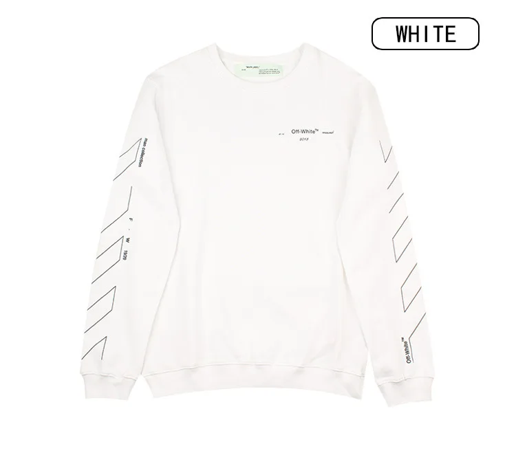 Высокое Качество OFF-WHITE OW эскиз половина стрелы пара с капюшоном Толстовка уличная хип хоп