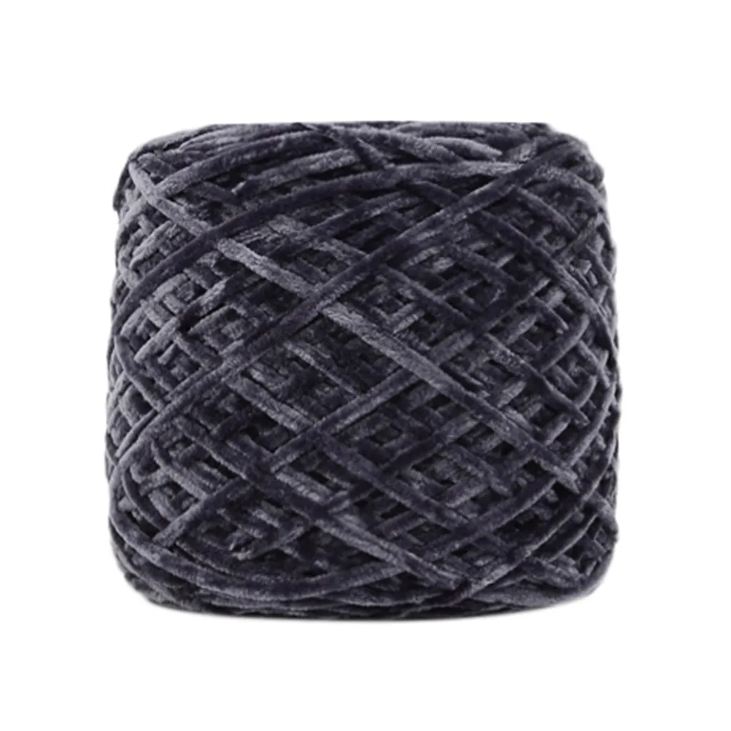 Пряжа Вязание нитки для вязания шерсть золото бархат ровинг шарф толщина шляпа lanas para tejer Envio Gratis 2