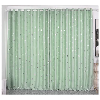 

Modern Star Printed Blackout Drapes Curtains For Living Room Bedroom Blinds Kitchen Home Shade Screening Perforated Curtains