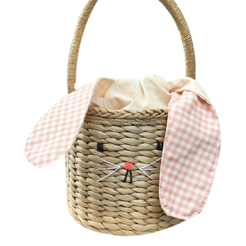Children's Rattan Bag Cartoon Rabbit Carrying Bag Rattan Bag Children's