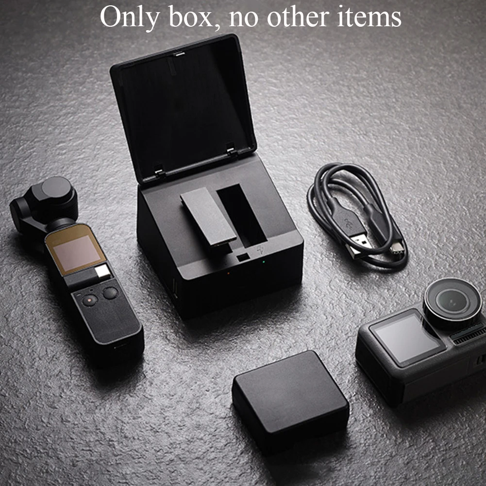 Зарядное устройство для аккумулятора, концентратор, USB, Спортивная камера, портативная, для хранения, быстрая зарядка, для путешествий, для улицы, чехол, type C, аксессуары для DJI Osmo Action