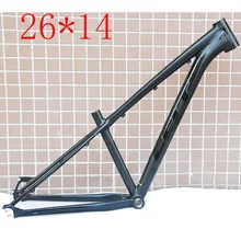 Алюминиевый сплав 26er MTB рама для велосипеда прямая коническая гарнитура 14 дюймов дисковый тормоз рама для горного велосипеда набор коробок