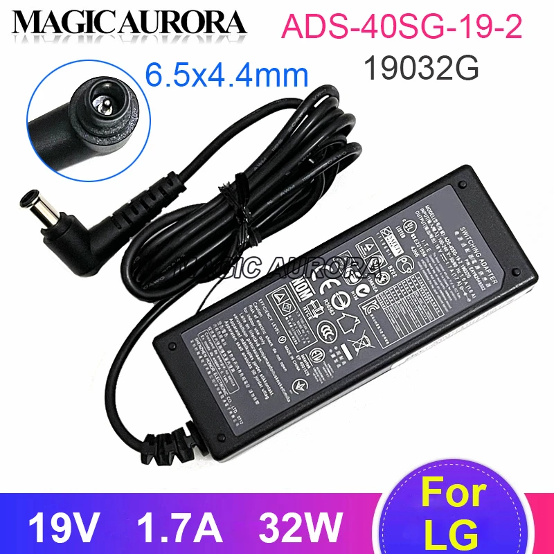 

19V 1.7A SWITCHING Adapter ADS-40SG-19-2 19032G For LG E2351 E1948S E2242C E2249 LG27EA33V-B E1948SX FLATRON IPS277 EAY62549302