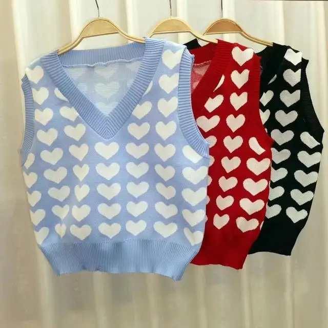 

Женский вязаный жилет с V-образным вырезом, без рукавов