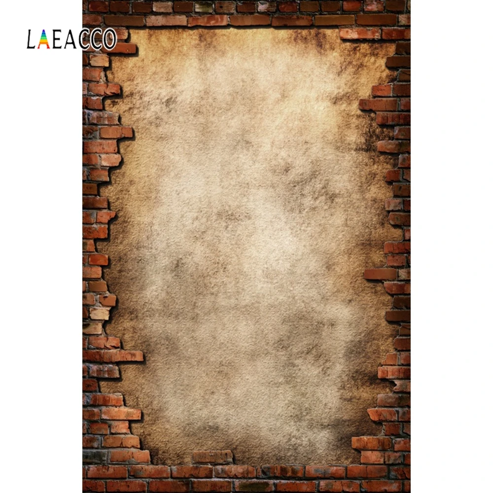 

Laeacco Old Brick Tearing Wall Portrait Grunge Doll Photography Backgrounds Customized Photographic Backdrops For Photo Studio