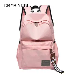 EMMA YHBL 2019 Новый корейский стиль наплечный рюкзак Простая Мода Досуг Мужчины и женщины ультра-легкий водонепроницаемый студенческий рюкзак